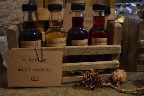 Flavoured oils at Haddon Hall Christmas market